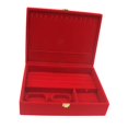 thumbnail image 2 of Freer Multifunctional Red Luxury Jewelry Display Box Bangle Rings Organizer Holder, 2 of 9