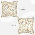 thumbnail image 3 of KLL Floral1 Decorative Throw Pillow Covers Velvet Soft for Couch Sofa Bedroom Living Room Outdoor - 20"x20", 3 of 8