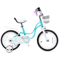 thumbnail image 2 of Royalbaby Little Swan Lake Blue 16 Girl's Bicycle With Training Wheels and Basket, 2 of 7