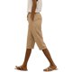 thumbnail image 2 of TaTaai Summer Solid Color Bermuda Shorts for Women High Waist Elastic Drawstring with Pockets Loose Fit Knee Length Casual 7/10 Shorts Daily Beach Wear Gift, 2 of 6