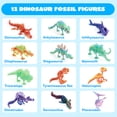 thumbnail image 6 of Joyfy 12 Pcs 3D Printed Dinosaur Fidget Toys for Kids Party Favors, Flexible Articulated Animals Skeleton, Desk Pets, Bulk Gifts for Birthday, Goodie Bag Stuffers, 6 of 8