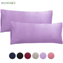 BadPiggies Set of 2 Ultra Soft Long Pillowcases Microfiber Bedding Body Pillow Cover Non-Zippered Enclosure 20" x 55"
