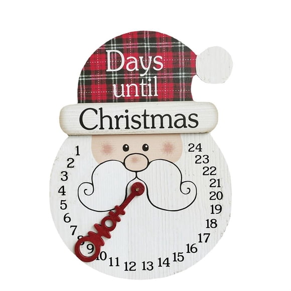 Yuarrent Decoración colgante de Navidad de Linda cuenta regresiva de Navidad creativa Decoración del hogar Exquisito Calendario de vacaciones de Kits de decoración para fiestas Yuarrent HA016135-00