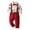 czb# Red10011, variant on CUZIBR Toddler Boy Clothes Christmas Baby Boy Clothes Baby Plaid Shirt Suspender Pants Sets Outfits Soft Dailywear For Child
