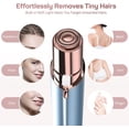 thumbnail image 5 of Hoeylife Facial Hair Remover for Women - Painless Face Shaver - Electric Hair Removal Device for Face Lips Peach Fuzz with Light (Blue), 5 of 9