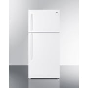 30" Wide Top Freezer Refrigerator, White, RHD