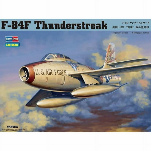 F-84F Thunderstreak 1/48 Scale Plastic Model Airplane Kit Hobby Boss