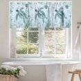 thumbnail image 4 of Teal Sea Turtle Valances for Windows, 42 x 12in, Summer Shell Coral Watercolor Nautical Rod Pocket Kitchen Valance Curtain Light Filtering Window Treatments for Living Room Bedroom, 1 Panel, 4 of 7