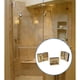 thumbnail image 5 of Bisagras para puerta de vidrio, accesorios para cuarto de ducha, bisagra para puerta de vidrio de 90 grados, para Clip de baño de acero inoxidable (cromo dorado), 5 of 5