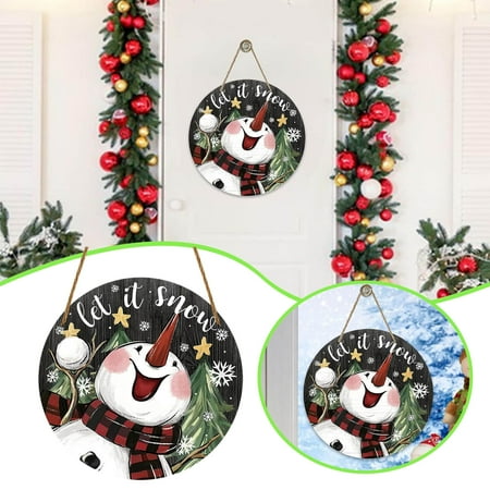 

Set Of 2 Wooden Christmas Ornaments Santa And Snowman Design For Indoor And Outdoor Wall Decoration Christmas Decorations Large Beads Chandelier Stain Glass Windows Winter Lane Glitter Twigs Beards
