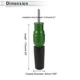 thumbnail image 4 of 10.5mm Motorcycle Slider Frame Aluminum Alloy Plastic Wheel Fairing Protection Crash Pad Protector Guard 43mm 170mm Bolt Green 1 Set, 4 of 7