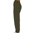 thumbnail image 4 of Capreze Ladies Two Piece Outfit Solid Color Tracksuit Set V Neck Jogger Sets Loose Fit Sweatshirt And Sweatpant Long Sleeve Sweatsuits Army Green XL, 4 of 5