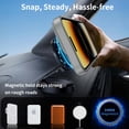 thumbnail image 7 of For iPhone 12 Pro / 12 6.1" Magnetic Phone Case,Compatible with Mag-Safe,Built-in Retractable Kickstand,Military Grade Shockproof Anti-Scratch Ultra Slim Skin Feel Translucent Phone Case,Darkgray, 7 of 7
