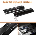 thumbnail image 6 of Set of 3 Universal Heat Plates & Universal Tube Burners for 3 Burner Gas Grills | Adjustable Heat Tent, Heat Shields, Burner Covers, Flame Tamers & Adjustable Burners Replacements, Gas Grill Parts, 6 of 8