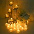 thumbnail image 5 of 24 Pieces Romantic Heart LED Candle Flameless Romantic Love LED Tealight Candle for Romantic Night Valentine's Day Anniversary Wedding Table Decor, 5 of 9