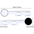 thumbnail image 2 of 1 X Règle Optique Pd, Règle de Mesure de Distance Pupillaire, Compteur, Outil Ophtalmique pour les Yeux, 5 Pcs (Blanc), 2 of 5