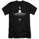 Trevco NASA146-SF-1 NASA & Lune Atterrissage Simple Manches Courtes Adulte 30-1 T-Shirt&44; Noir - Petit – image 1 sur 1