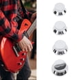 thumbnail image 3 of Capas De Perillas De Guitarra De Metal, Perillas De Control De Tono De Volumen De Bajo De Bajo De 4 Piezas Para Potenciómetro De Diámetro Interno De 6 Mm Para Guitarra O Bajo, 3 of 7