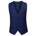 thumbnail image 3 of Mens Slim Fit Suit 3-Pieces Business Casual Suit Jacketpantsvest, 3 of 5