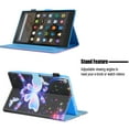 thumbnail image 5 of Allytech Fire HD 10 Case 10.1" Display Tablet, PU Leather Slim Fit Shell Auto Sleep Wake Lightweight Shockproof Book Style Kickstand Case Cover for Amazon Fire HD 10 2019/2017/2015, Butterfly, 5 of 6