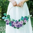 thumbnail image 3 of Hoppin Gee 25 Pcs Artificial Rose Flowers, Foam Gift Box Roses with Stems,for Wedding Party DIY Bouquets,Home Decoration（Purple）, 3 of 6