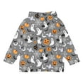 thumbnail image 6 of Odeerbi Kids Boys Girls Fall Winter Zip Up Hoodies Halloween Sweatshirt Jacket Kids Fashion Cute Print Long Sleeve Hooded Sweatshirt Coat with Pocket Kids Clothes Gray, 6 of 6