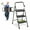 Brown, variant on Simple Deluxe 2 Step Ladder, Folding Step Stool, Portable Ladder with Wide Non-Slip Pedal, 800lbs Lightweight Step Ladder for Home, Kitchen, Office, Indoor, Outdoor
