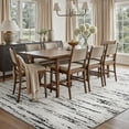 thumbnail image 4 of SIXHOME 5'x7' Area Rugs for Living Room Washable Rugs Chenille Jacquard Textured Modern Abstract Rugs for Bedroom Dining Room Office Indoor Non-Slip Soft Carpet Black, 4 of 8