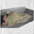 thumbnail image 6 of Acorn Soft Flannel Fleece Throw Blanket, Colorful Oak Pattern with an Off White Background Hand Drawn Autumn Elements, Cozy Plush for Indoor and Outdoor Use, 50" x 60", Multicolor, by Ambesonne, 6 of 6