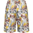 thumbnail image 3 of CROPD Colorful Pug Dog Pajama shorts Mens Lounge Sleep Shorts Straight-Fit Men Pajama Bottoms with Drawstring & Pockets, 3 of 7