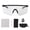 Black, variant on Photochromic Bike Sunglasses TR90 Frame PC Lens Anti Fog Windproof Cycling Glasses for Men Women Outdoor Sports Black 7.48 inches / 19.00 cm Lightweight Gear