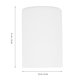 thumbnail image 2 of Pantalla de lámpara de pared cilíndrica, cubierta de lámpara delicada, accesorio de lámpara de mesa para el hogar, 2 of 8