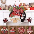 thumbnail image 2 of Christmas Decorations Creative Front Door Decoration Wreath Pendant Door Number Pendant Garden Hanging, 2 of 5