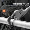 thumbnail image 6 of KFFKFF 3-Piece Pipe Wrench Set, Aluminum 10", 14", 18" Straight Pipe Wrench, Customizable Plumbing Tool, Featuring Strong Jaw and Comfortable Grip, for Hanging, Water Pipe and Vehicle Maintenance, 6 of 9