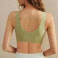 thumbnail image 5 of MIUOWANP Women's Full Cup Comfortable and Breathable Bra Solid Color Seamless Tank Top Bra with Chest Cushion,Green XL, 5 of 6