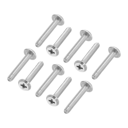 

Uxcell Round Head Phillips Screws 40 Pack M3-0.5 x 18mm 304 Stainless Steel 18-8 Full Thread