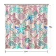 thumbnail image 5 of Ocean Theme Starfish Shower Curtain Liner - Marine Life Water Resistant Fabric, Washable Tropical Bathroom Decor for Coastal Homes,72x72in, 5 of 5
