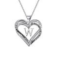 thumbnail image 2 of Valentines Day Gifts for Mom I Love You for Always and Forever Love Heart Pendent Necklace Mom Necklace Mama Necklace Silver Rhinestone Initial Necklaces for Women Mothers Day Gifts from Daughter W, 2 of 7