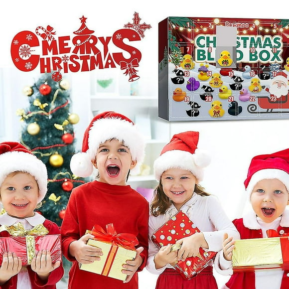 Christmas Rubber Duck Calendar Rubber Duck Bath Toys Creative Christmas Gift Blind Box