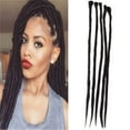 thumbnail image 6 of Unisex 20 Inch Dreadlocks Extensions Synthetic Dreads Hair Hip-Hop Style Handmade Locs Crochet Braiding Hair (Pack of 5 Strands), 6 of 6