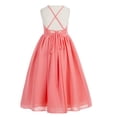 thumbnail image 2 of Ekidsbridal Criss-Cross Chiffon Flower Girl Dresses for Weddings Junior Bridesmaid Birthday Party Evening Gown 191 4, 2 of 3
