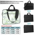 thumbnail image 6 of YFYANG 15.6 inch Universal Laptop Bag Oxford Cloth Laptop Sleeve, Multi-functional Green Bamboo Doodle Notebook Computer Messenger Bag Handbag, 6 of 8
