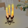 thumbnail image 2 of Elegante candelero de adorno romántico, soporte , de , artesanías, candebro de hierro para de boda, café, boda, dormitorio, negras Sunnimix Portavelas retro, 2 of 8