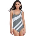 thumbnail image 3 of Lenago Womens One Piece Bathing Suit Sexy Color Matching Hollow Out Siamese Swimsuits Bikini Print Beachwear Set Tummy Control Swimsuits, 3 of 5