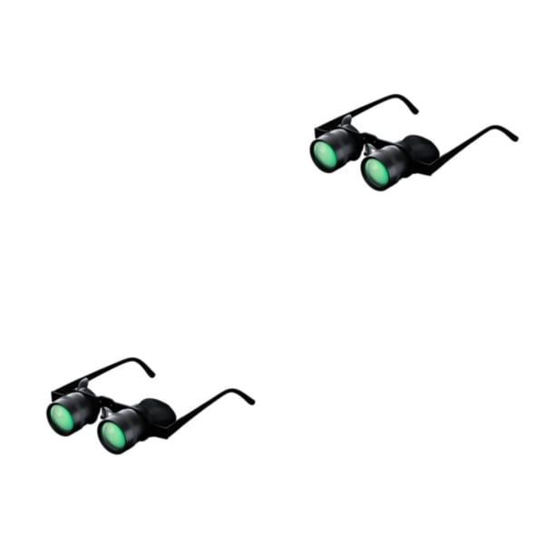 Greeniant Gafas binoculares de pesca, lupa telescópica manos libres, gafas de sol de alta definición, herramienta para exteriores para , Tipo 1 2Conjunto