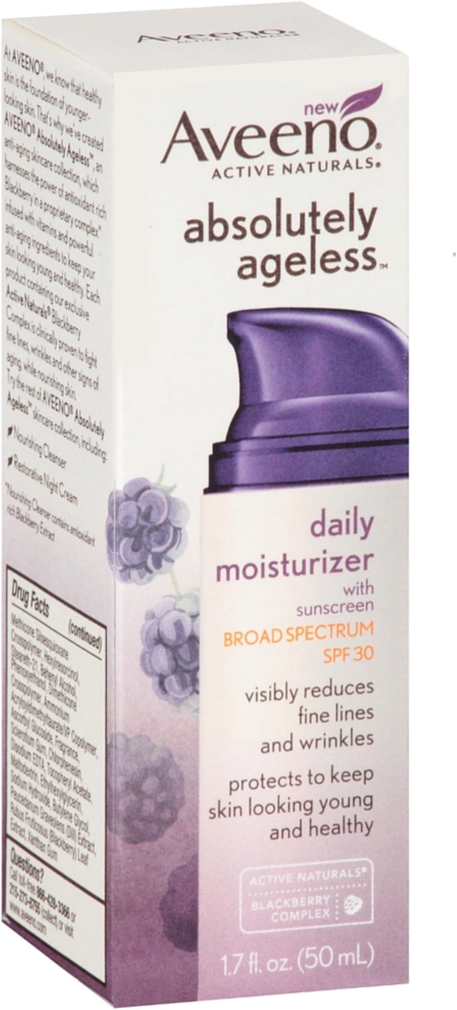 AVEENO Active Naturals Absolutely Ageless Daily Moisturizer, Blackberry