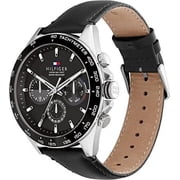 Tommy Hilfiger Mens Stainless Steel Quartz Watch with Leather Strap (1791964)