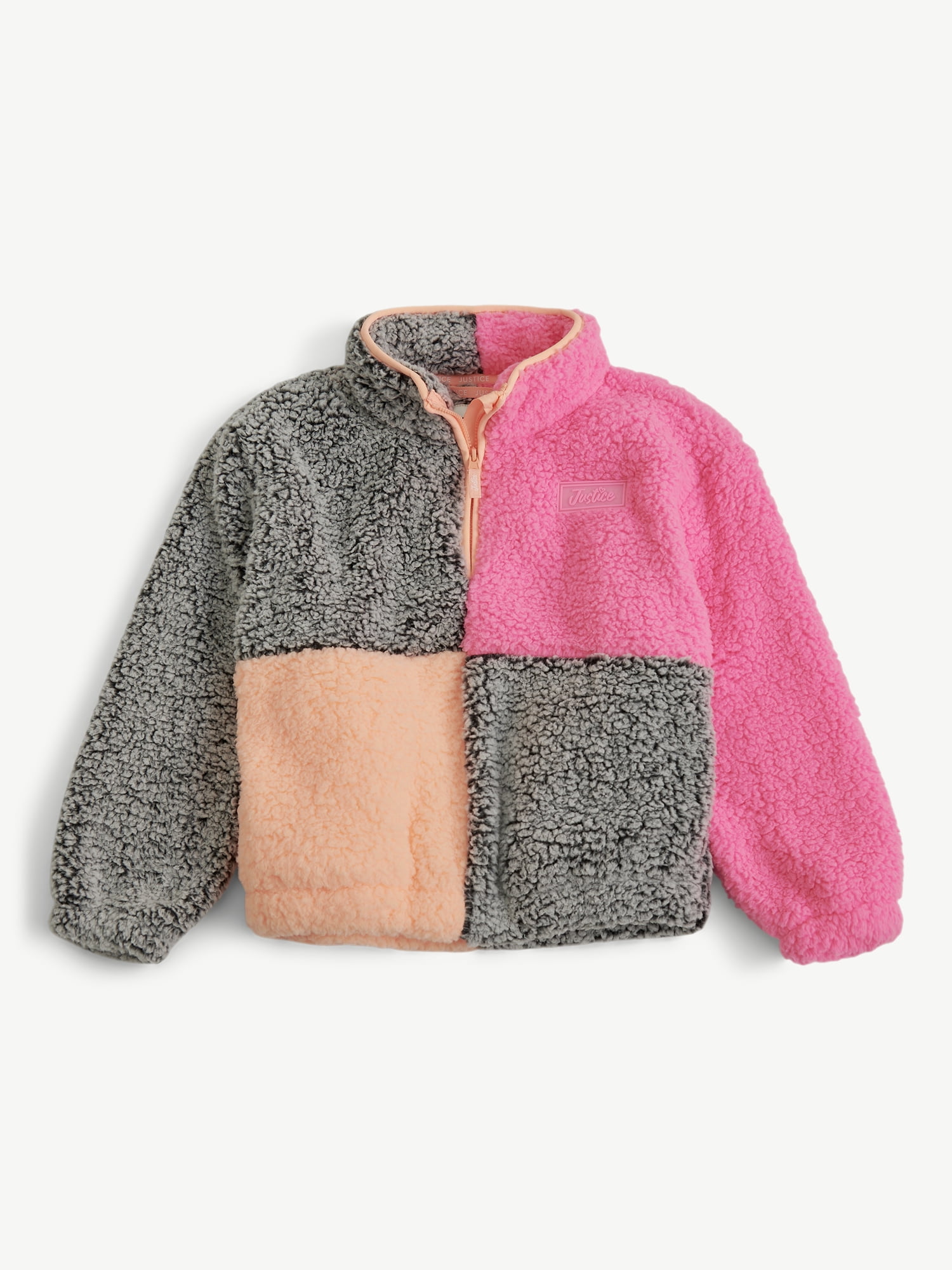 Justice Girls Colorblock Sherpa, Sizes XS - XL
