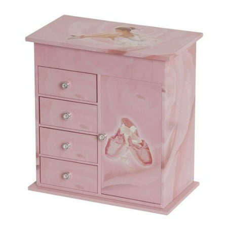 Mele Callie Girls Pink Musical Ballerina Jewelry Box