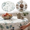 thumbnail image 2 of XINGAG Delicate Leaf Pattern Table Cloth For Small Round Dining Room Table,Soft Desk Decor For Casual Family Dinner Party, Resistant Washable Table Cover For Indoor Outdoor Home, 2 of 5